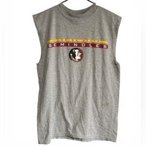 Florida State Seminoles Gray Sleeveless Tee vintage 90s